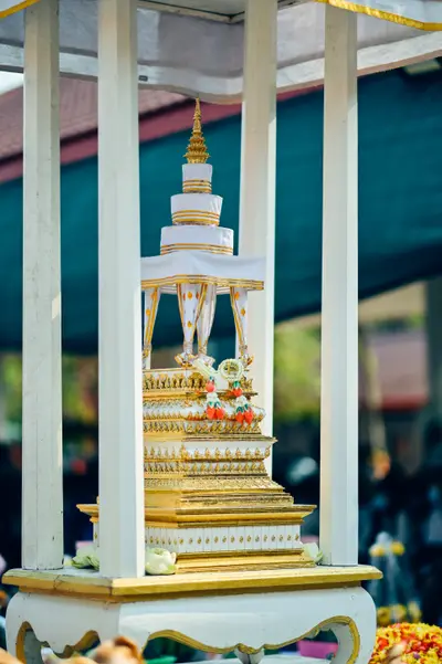ประมวลภาพพิธีบวงสรวงท้าวเวสสุวรรณโณ จตุมหาราชิกา วัดจุฬามณี ปี ๒๕๖๔
