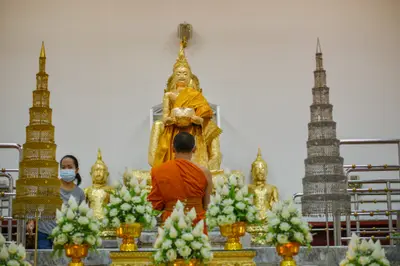 ประมวลภาพพิธีบวงสรวงองค์หลวงพ่อบ้านแหลม ปี ๒๕๖๔