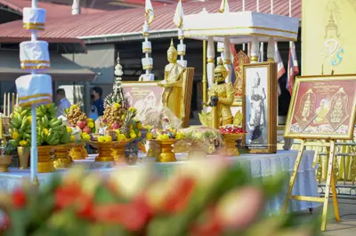 ประมวลภาพพิธีบวงสรวงองค์หลวงพ่อบ้านแหลม ปี ๒๕๖๔