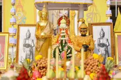 ประมวลภาพพิธีบวงสรวงองค์หลวงพ่อบ้านแหลม ปี ๒๕๖๔