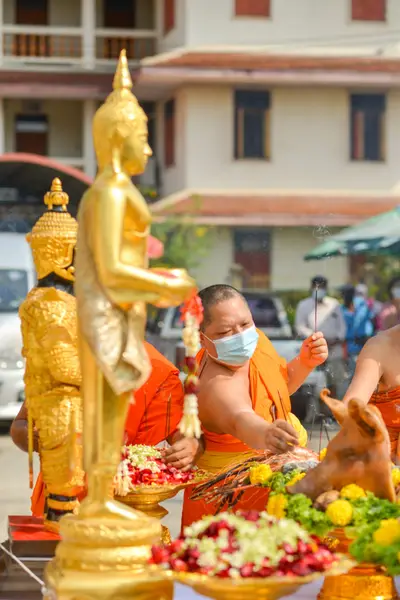 ประมวลภาพพิธีบวงสรวงองค์หลวงพ่อบ้านแหลม ปี ๒๕๖๔