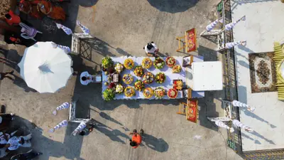ประมวลภาพพิธีบวงสรวงองค์หลวงพ่อบ้านแหลม ปี ๒๕๖๔