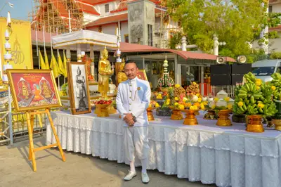 ประมวลภาพพิธีบวงสรวงองค์หลวงพ่อบ้านแหลม ปี ๒๕๖๔