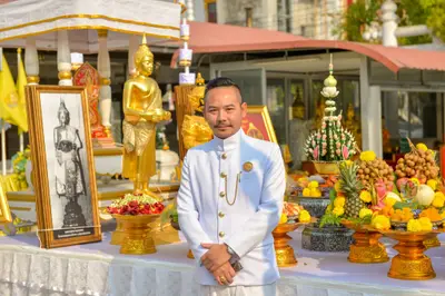 ประมวลภาพพิธีบวงสรวงองค์หลวงพ่อบ้านแหลม ปี ๒๕๖๔