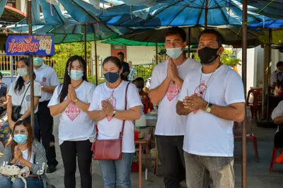 ประมวลภาพพิธีบวงสรวงองค์หลวงพ่อบ้านแหลม ปี ๒๕๖๔