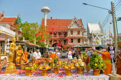ประมวลภาพพิธีบวงสรวงองค์หลวงพ่อบ้านแหลม ปี ๒๕๖๔