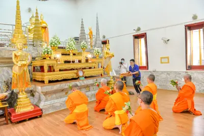 ประมวลภาพพิธีบวงสรวงองค์หลวงพ่อบ้านแหลม ปี ๒๕๖๔
