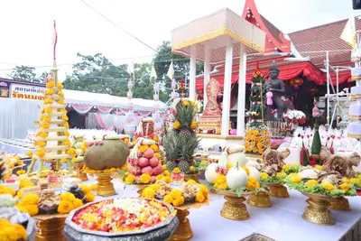 ประมวลภาพพิธียกฉัตรและบวงสรวงสมโภช วัดจุฬามณี ปี ๒๕๖๔