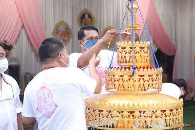ประมวลภาพพิธียกฉัตรและบวงสรวงสมโภช วัดจุฬามณี ปี ๒๕๖๔
