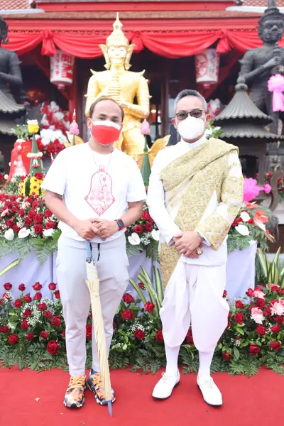 ประมวลภาพพิธียกฉัตรและบวงสรวงสมโภช วัดจุฬามณี ปี ๒๕๖๔