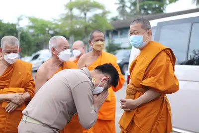 ประมวลภาพพิธียกฉัตรและบวงสรวงสมโภช วัดจุฬามณี ปี ๒๕๖๔