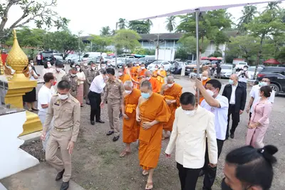 ประมวลภาพพิธียกฉัตรและบวงสรวงสมโภช วัดจุฬามณี ปี ๒๕๖๔