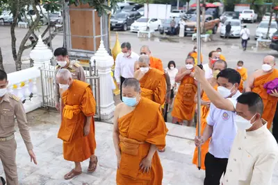 ประมวลภาพพิธียกฉัตรและบวงสรวงสมโภช วัดจุฬามณี ปี ๒๕๖๔