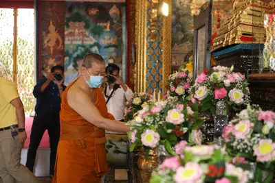 ประมวลภาพพิธียกฉัตรและบวงสรวงสมโภช วัดจุฬามณี ปี ๒๕๖๔