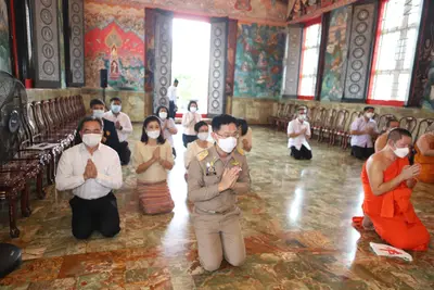 ประมวลภาพพิธียกฉัตรและบวงสรวงสมโภช วัดจุฬามณี ปี ๒๕๖๔