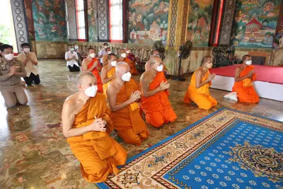 ประมวลภาพพิธียกฉัตรและบวงสรวงสมโภช วัดจุฬามณี ปี ๒๕๖๔