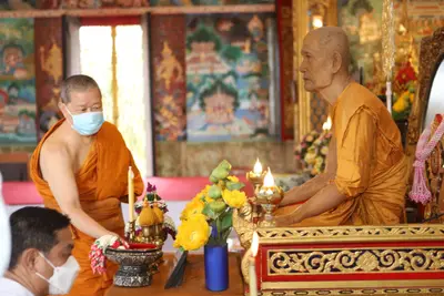 ประมวลภาพพิธียกฉัตรและบวงสรวงสมโภช วัดจุฬามณี ปี ๒๕๖๔