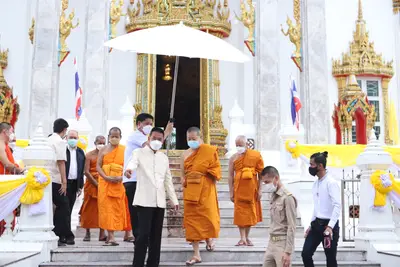 ประมวลภาพพิธียกฉัตรและบวงสรวงสมโภช วัดจุฬามณี ปี ๒๕๖๔