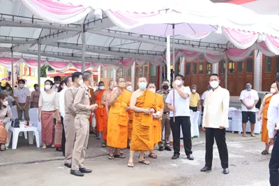 ประมวลภาพพิธียกฉัตรและบวงสรวงสมโภช วัดจุฬามณี ปี ๒๕๖๔