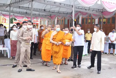 ประมวลภาพพิธียกฉัตรและบวงสรวงสมโภช วัดจุฬามณี ปี ๒๕๖๔