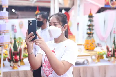 ประมวลภาพพิธียกฉัตรและบวงสรวงสมโภช วัดจุฬามณี ปี ๒๕๖๔
