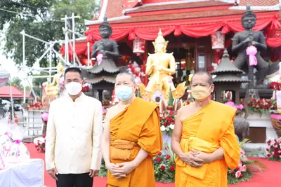 ประมวลภาพพิธียกฉัตรและบวงสรวงสมโภช วัดจุฬามณี ปี ๒๕๖๔