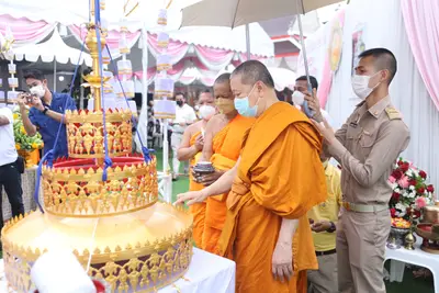 ประมวลภาพพิธียกฉัตรและบวงสรวงสมโภช วัดจุฬามณี ปี ๒๕๖๔
