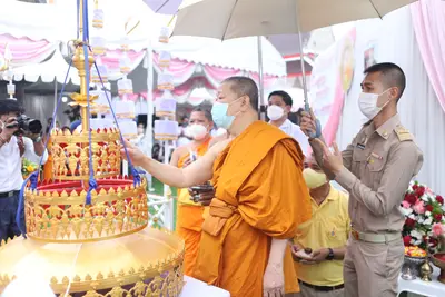 ประมวลภาพพิธียกฉัตรและบวงสรวงสมโภช วัดจุฬามณี ปี ๒๕๖๔