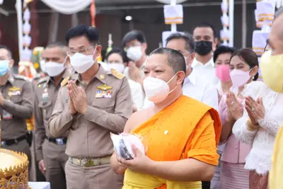ประมวลภาพพิธียกฉัตรและบวงสรวงสมโภช วัดจุฬามณี ปี ๒๕๖๔