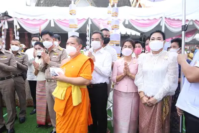 ประมวลภาพพิธียกฉัตรและบวงสรวงสมโภช วัดจุฬามณี ปี ๒๕๖๔