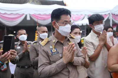 ประมวลภาพพิธียกฉัตรและบวงสรวงสมโภช วัดจุฬามณี ปี ๒๕๖๔