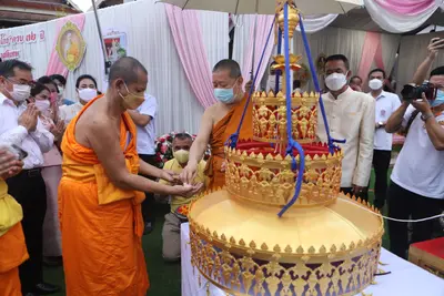 ประมวลภาพพิธียกฉัตรและบวงสรวงสมโภช วัดจุฬามณี ปี ๒๕๖๔