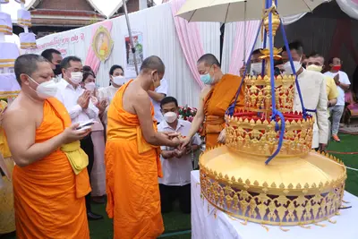 ประมวลภาพพิธียกฉัตรและบวงสรวงสมโภช วัดจุฬามณี ปี ๒๕๖๔