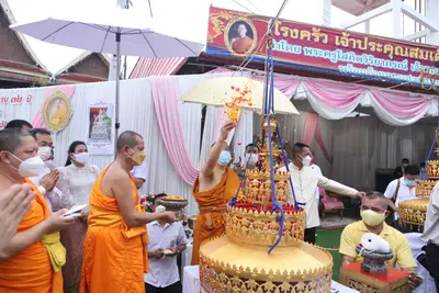 ประมวลภาพพิธียกฉัตรและบวงสรวงสมโภช วัดจุฬามณี ปี ๒๕๖๔