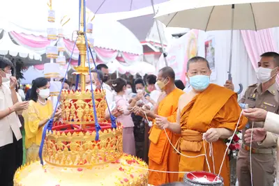 ประมวลภาพพิธียกฉัตรและบวงสรวงสมโภช วัดจุฬามณี ปี ๒๕๖๔