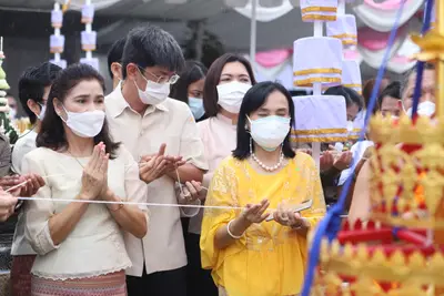 ประมวลภาพพิธียกฉัตรและบวงสรวงสมโภช วัดจุฬามณี ปี ๒๕๖๔