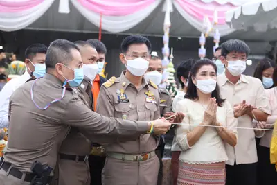 ประมวลภาพพิธียกฉัตรและบวงสรวงสมโภช วัดจุฬามณี ปี ๒๕๖๔