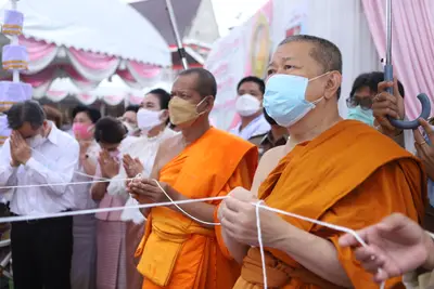 ประมวลภาพพิธียกฉัตรและบวงสรวงสมโภช วัดจุฬามณี ปี ๒๕๖๔