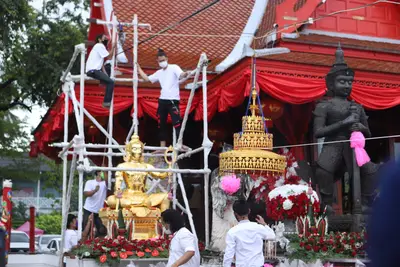 ประมวลภาพพิธียกฉัตรและบวงสรวงสมโภช วัดจุฬามณี ปี ๒๕๖๔