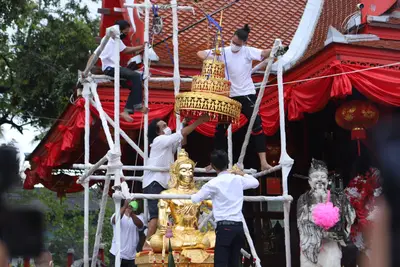 ประมวลภาพพิธียกฉัตรและบวงสรวงสมโภช วัดจุฬามณี ปี ๒๕๖๔