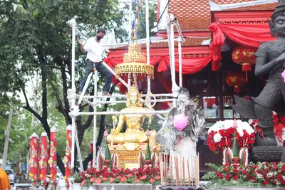 ประมวลภาพพิธียกฉัตรและบวงสรวงสมโภช วัดจุฬามณี ปี ๒๕๖๔