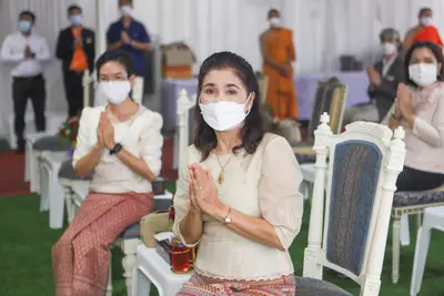ประมวลภาพพิธียกฉัตรและบวงสรวงสมโภช วัดจุฬามณี ปี ๒๕๖๔