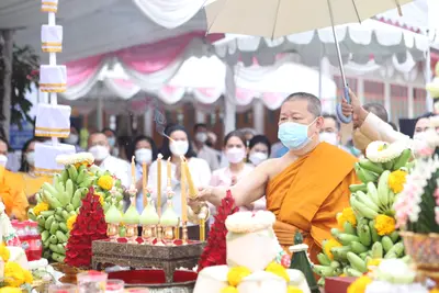 ประมวลภาพพิธียกฉัตรและบวงสรวงสมโภช วัดจุฬามณี ปี ๒๕๖๔
