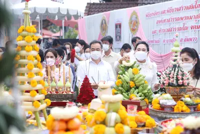 ประมวลภาพพิธียกฉัตรและบวงสรวงสมโภช วัดจุฬามณี ปี ๒๕๖๔