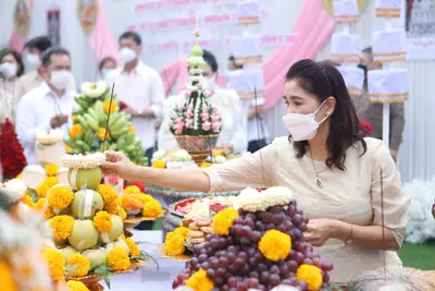 ประมวลภาพพิธียกฉัตรและบวงสรวงสมโภช วัดจุฬามณี ปี ๒๕๖๔