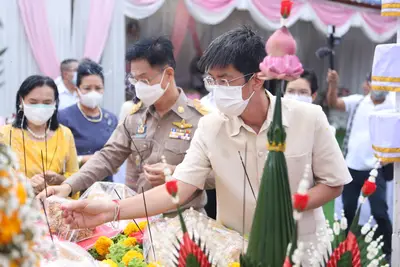 ประมวลภาพพิธียกฉัตรและบวงสรวงสมโภช วัดจุฬามณี ปี ๒๕๖๔