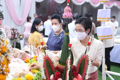 ประมวลภาพพิธียกฉัตรและบวงสรวงสมโภช วัดจุฬามณี ปี ๒๕๖๔