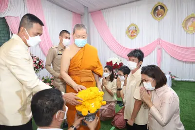 ประมวลภาพพิธียกฉัตรและบวงสรวงสมโภช วัดจุฬามณี ปี ๒๕๖๔