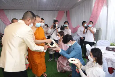 ประมวลภาพพิธียกฉัตรและบวงสรวงสมโภช วัดจุฬามณี ปี ๒๕๖๔