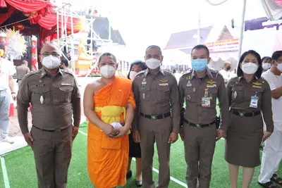 ประมวลภาพพิธียกฉัตรและบวงสรวงสมโภช วัดจุฬามณี ปี ๒๕๖๔